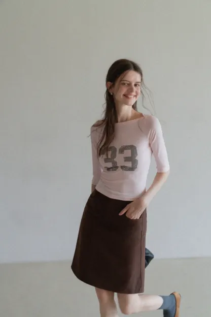 Women's A-Line Mini Skirt with Pockets