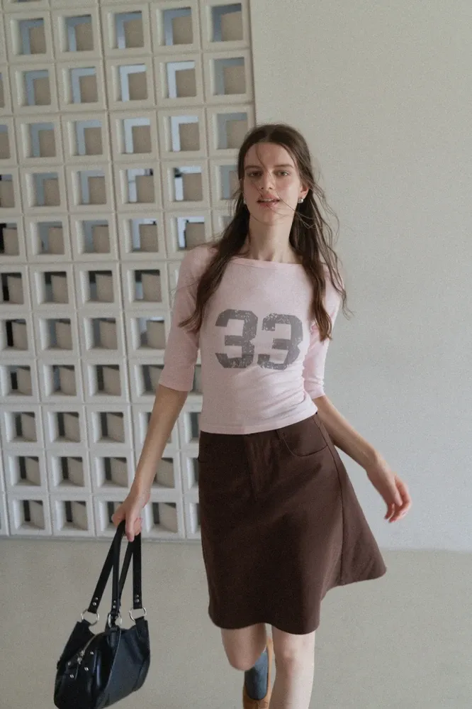 Women's A-Line Mini Skirt with Pockets