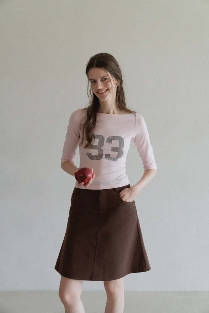 Women's A-Line Mini Skirt with Pockets