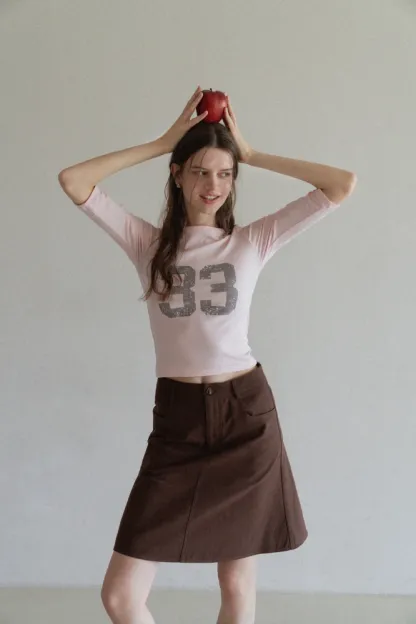 Women's A-Line Mini Skirt with Pockets