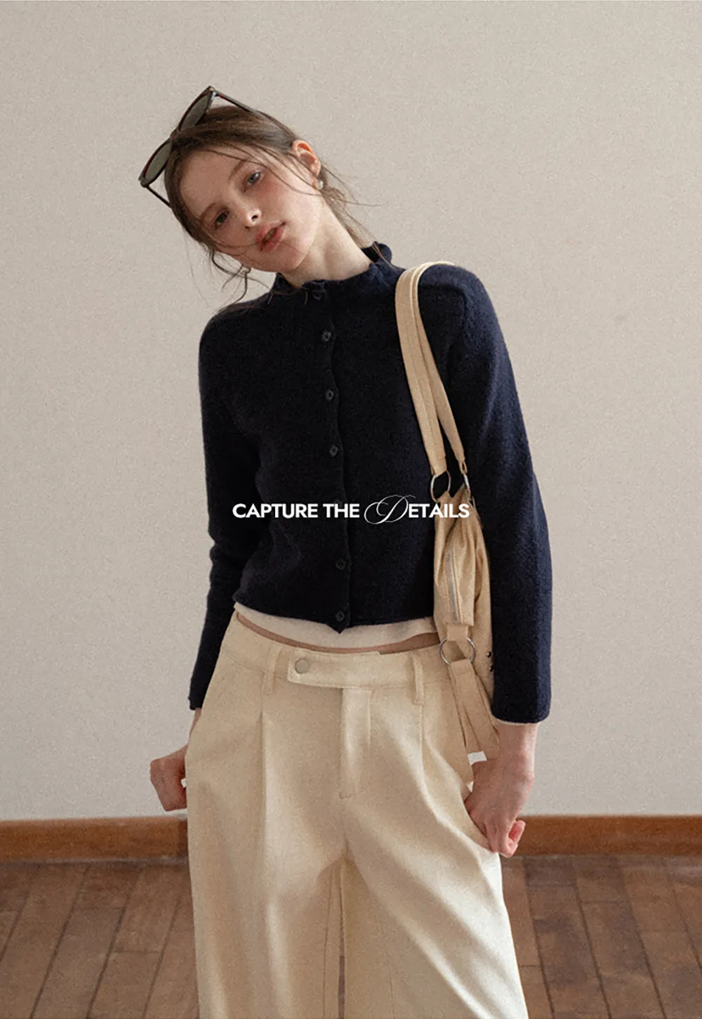 Dark Denim Wide-Leg Pants