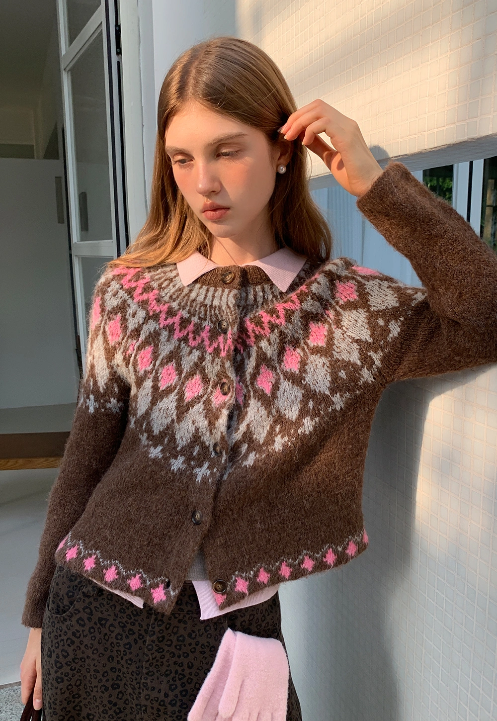 Vintage Fair Isle Knit Cardigan