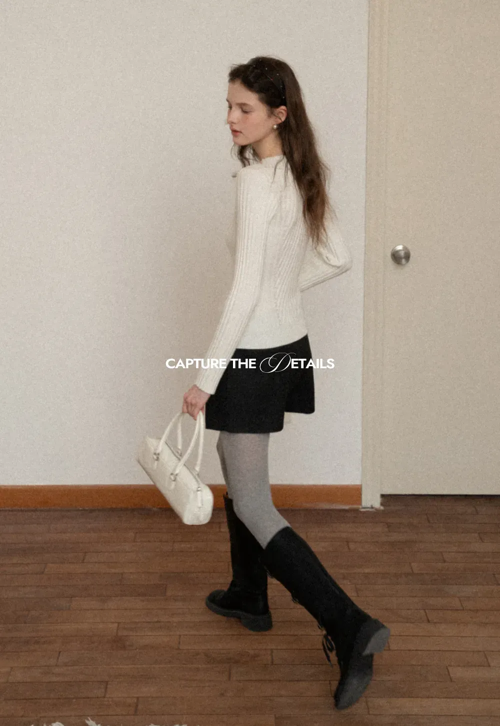 Elegant Ribbed Knit Sweater with V-Neck Design