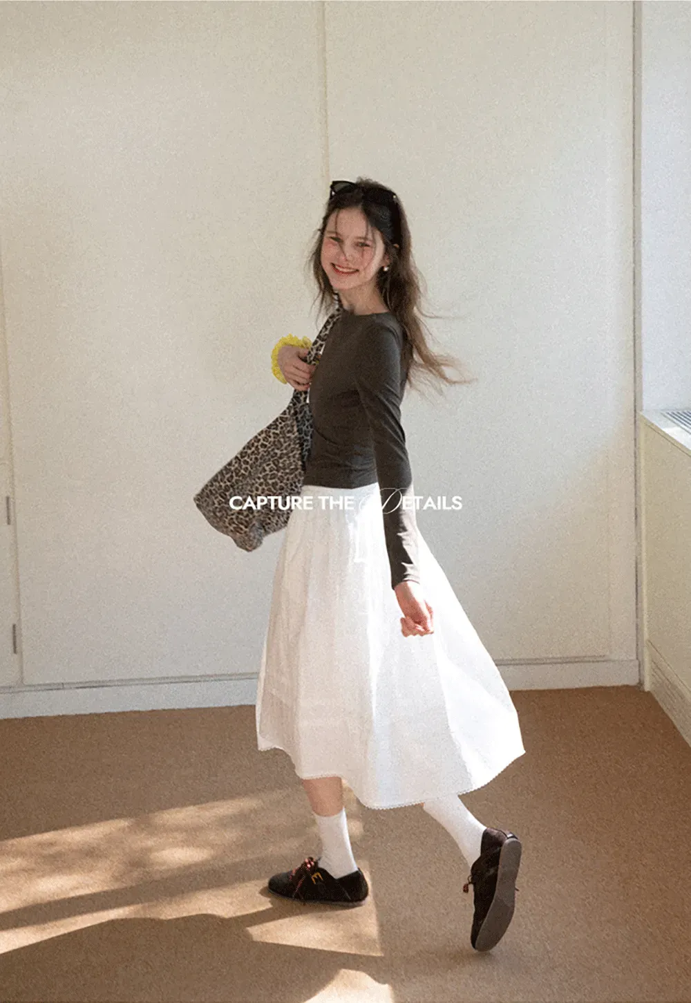 long sleeve boat neck slim fit top