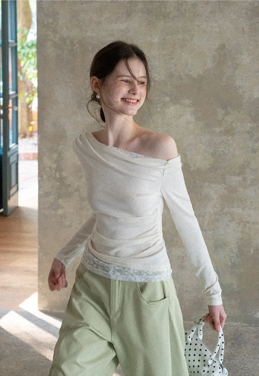 Wide Leg High Waist Casual Pants