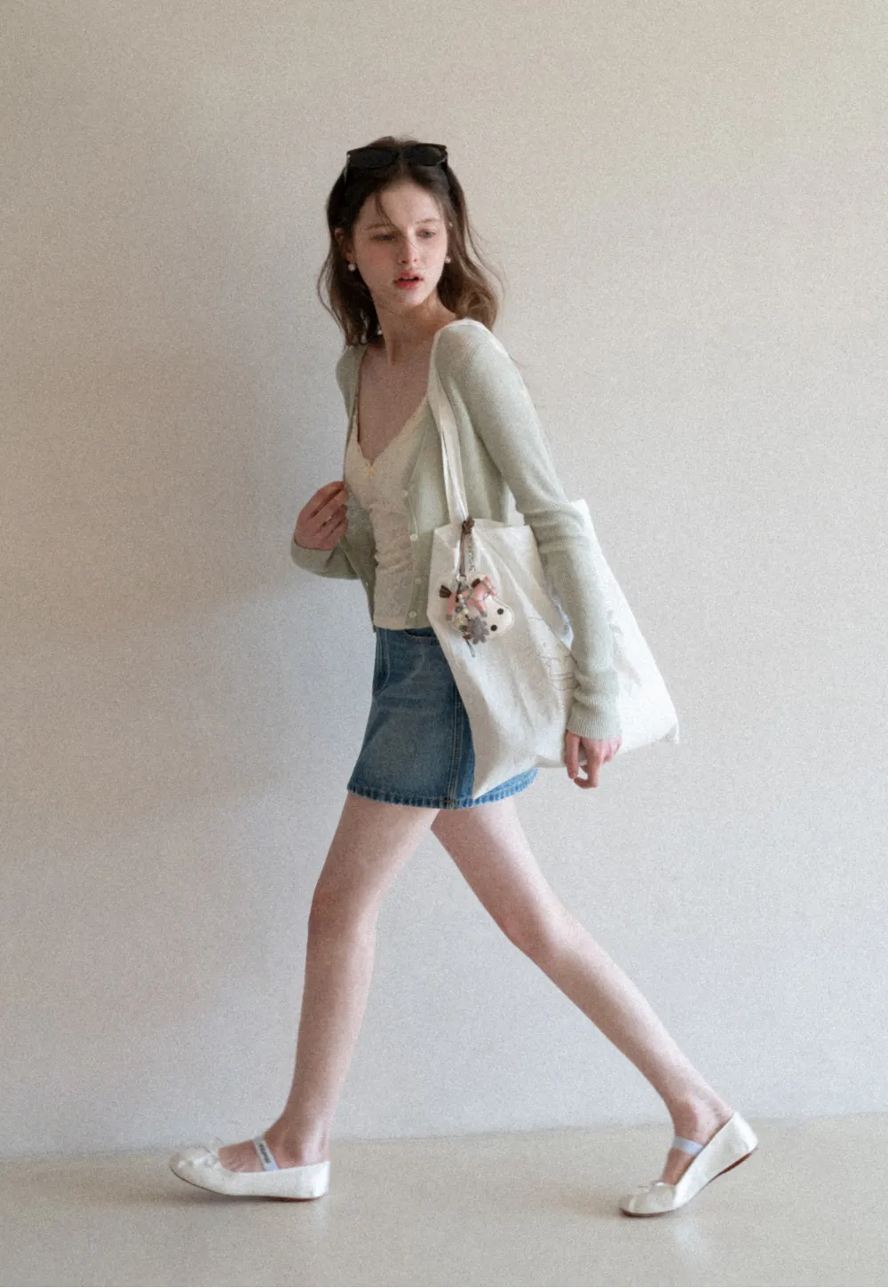 Lightweight Ribbed Knit Cardigan with Open Front