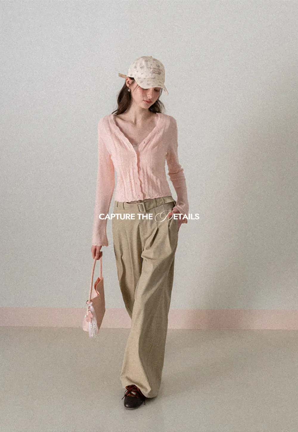 Long Sleeve Knit Sweater with Lace Trim