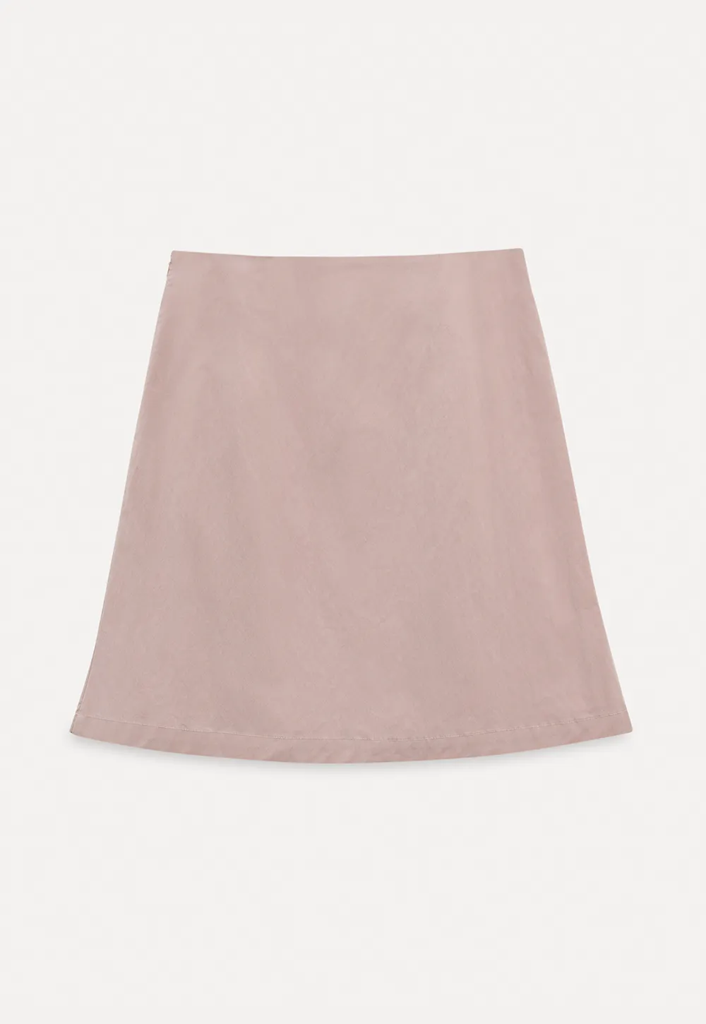 A-line mini skirt with front darts and clean hem