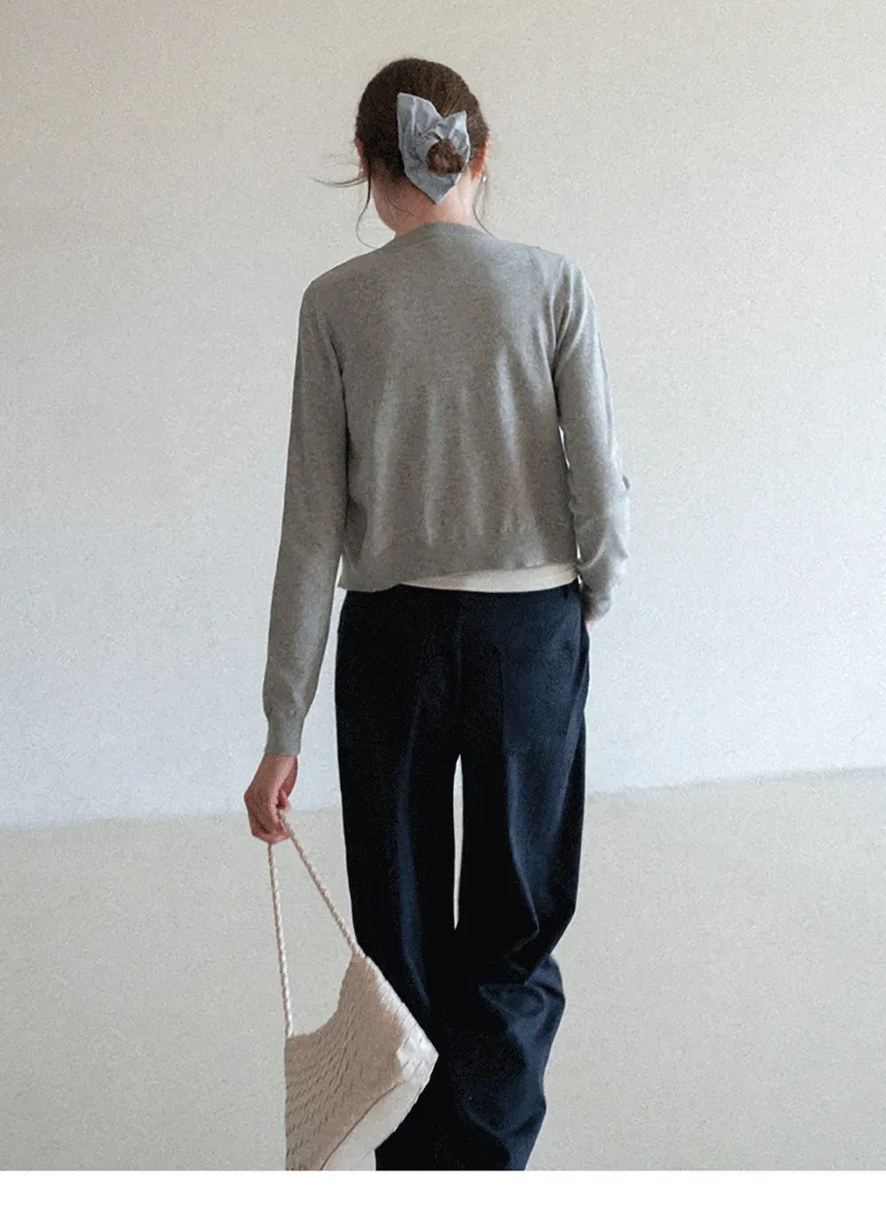 Lightweight Knit Cardigan with Button Front