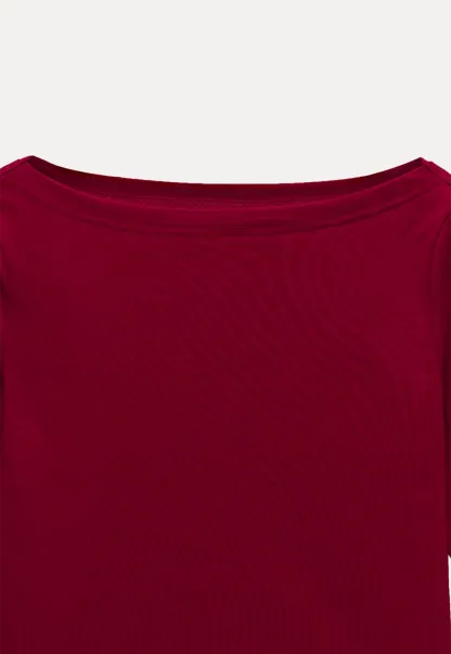 Women's Boat Neck 3/4 Sleeve Top