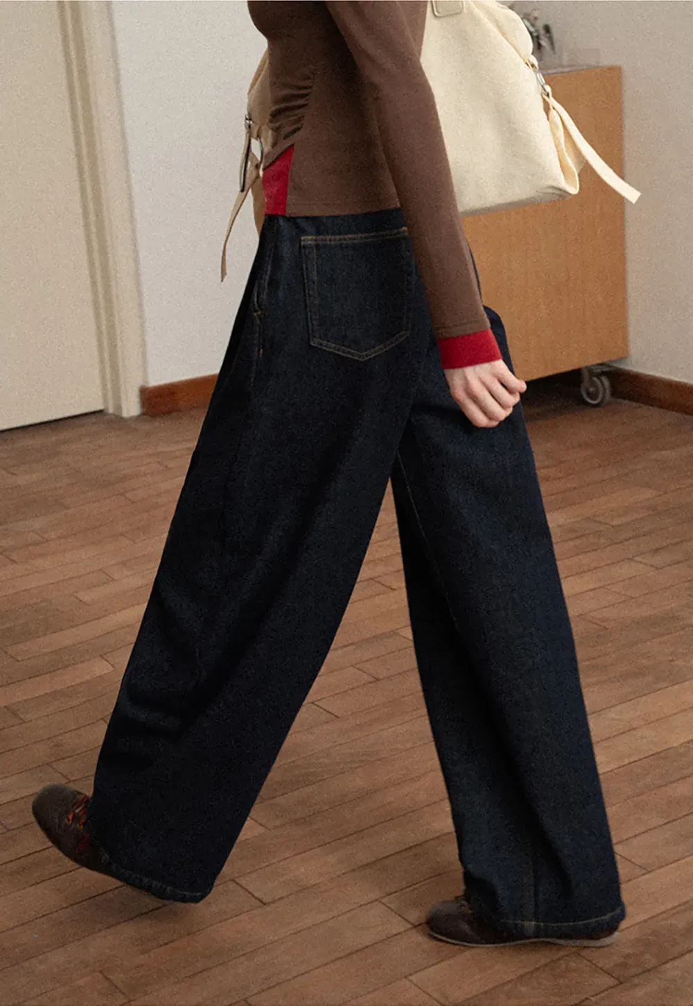 Wide Leg Denim Jeans for Women Casual Style