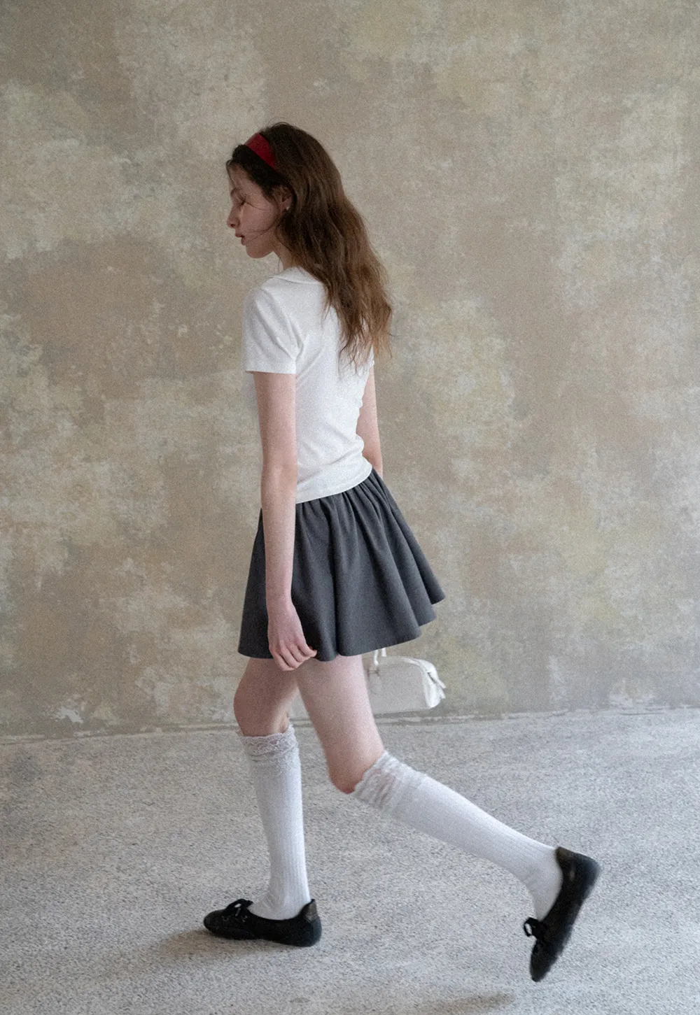 Short Sleeve Collared Button Front T Shirt