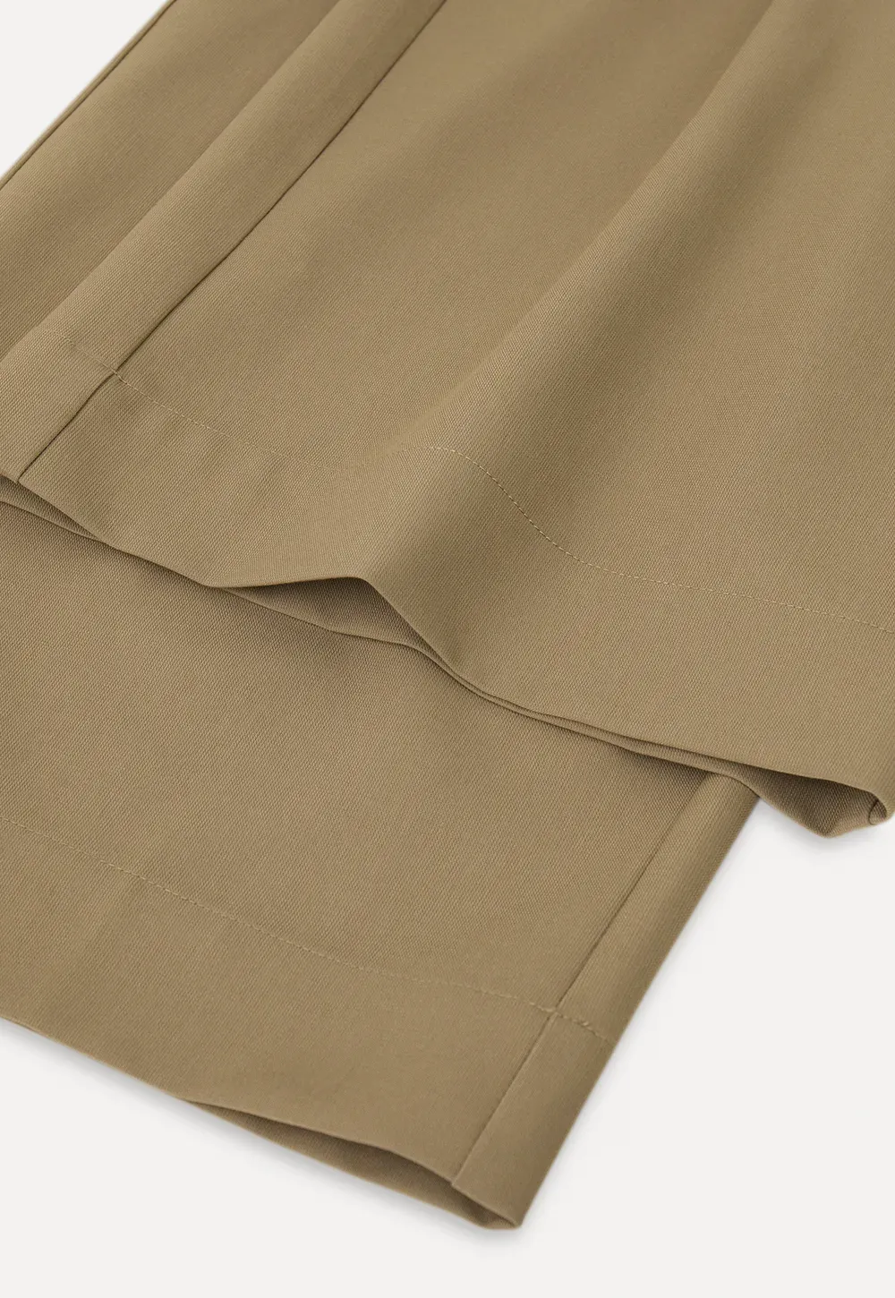 Wide leg casual pants with waist tie