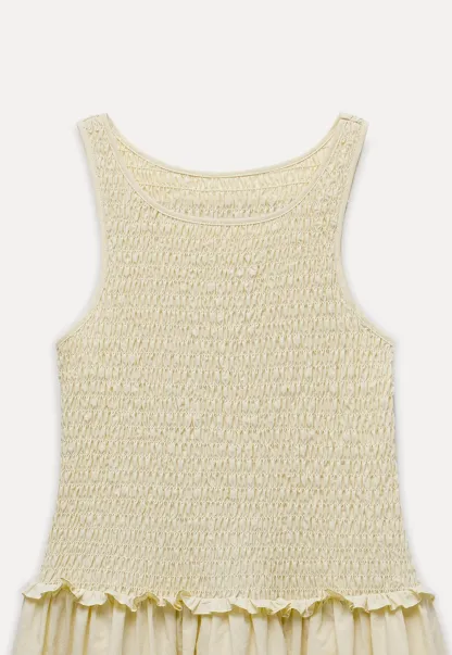 Women's Sleeveless Smocked Midi Dress