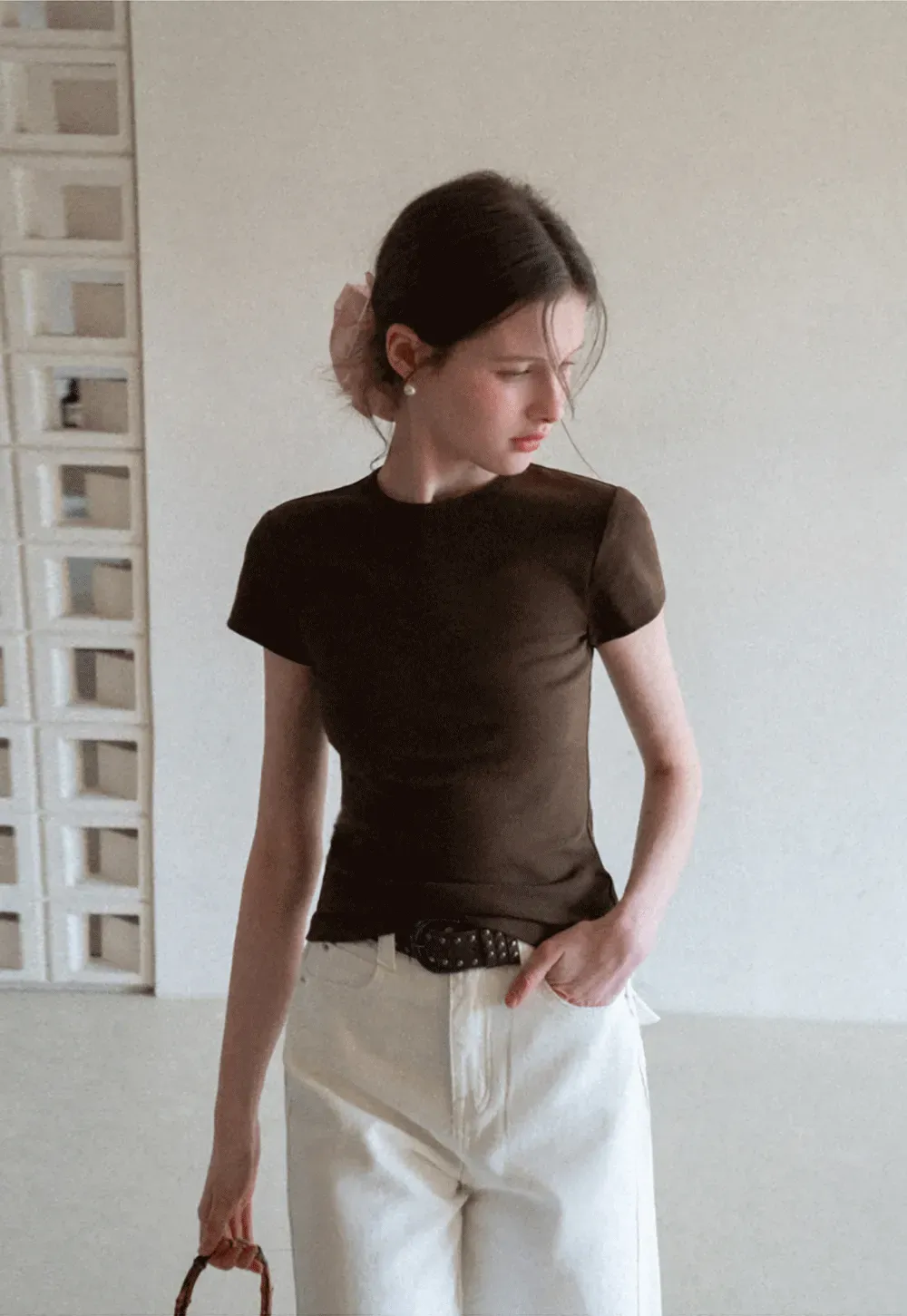 Slim Fit Short Sleeve Crew Neck T Shirt