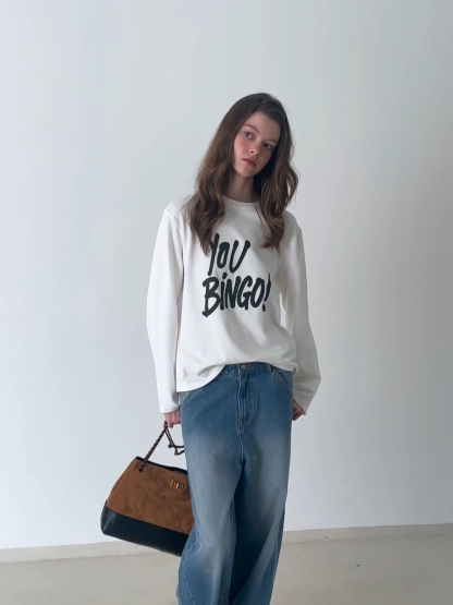 Women Statement Long Sleeve Tee