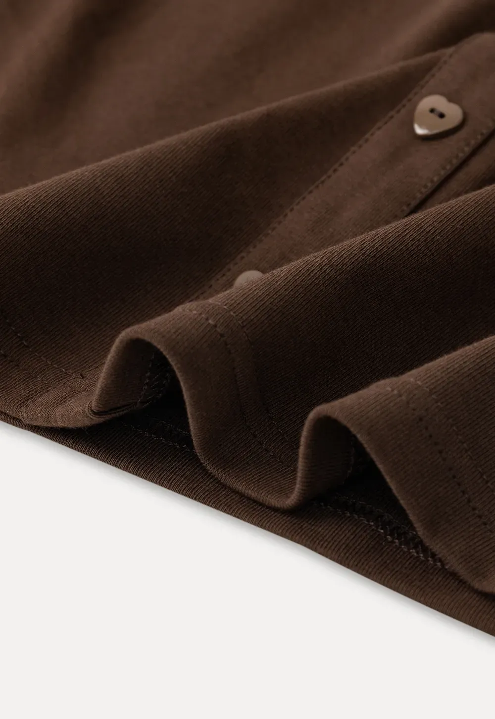 Short Sleeve Button Front Top with Lace Trim