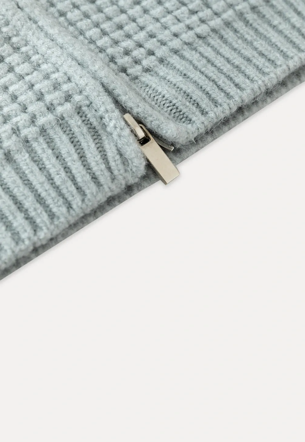 Womens Zip-up Waffle Knit Hoodie