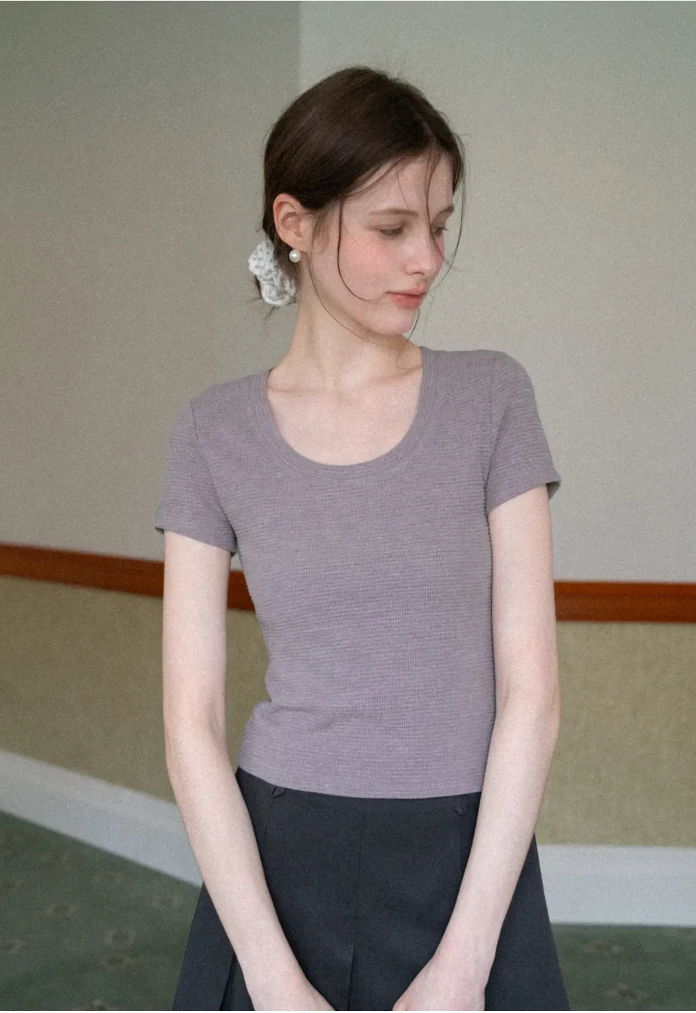 Short Sleeve V Neck T Shirt