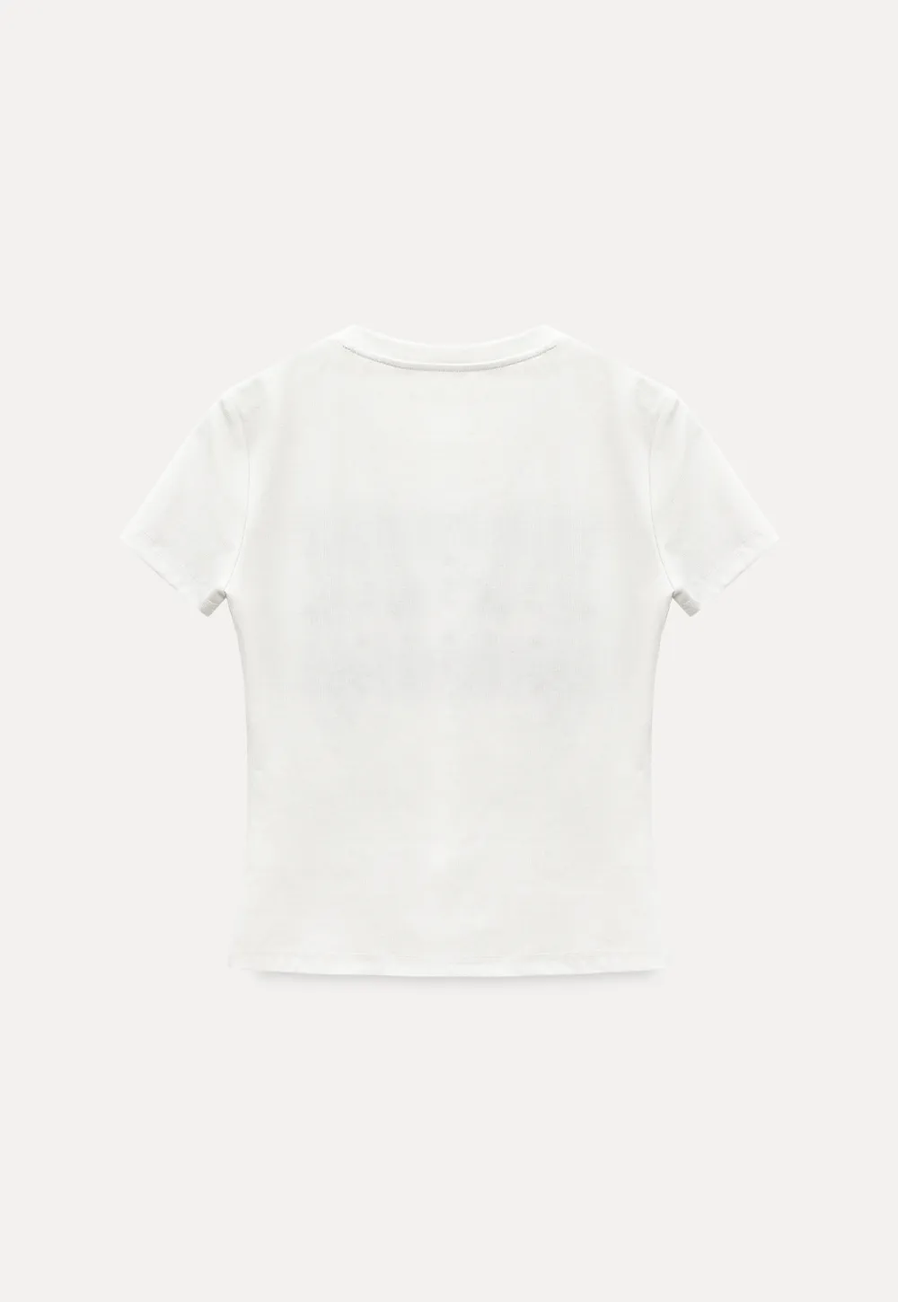 Short sleeve t shirt with embroidered pattern band