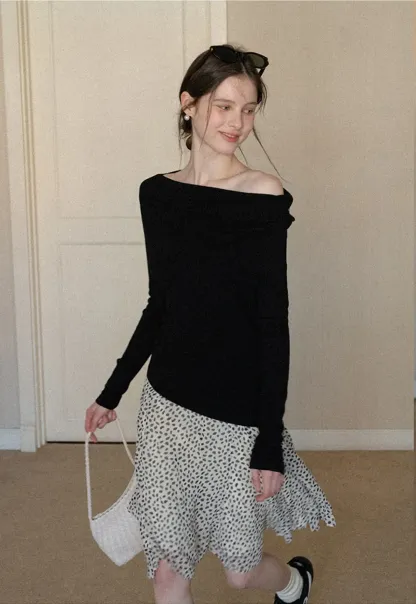 Flowing hem leopard print skirt with ruffle details