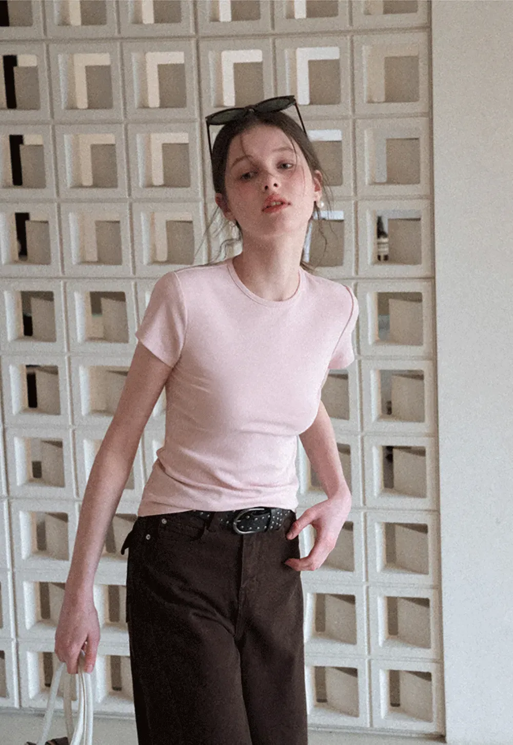 Slim Fit Short Sleeve Crew Neck T Shirt