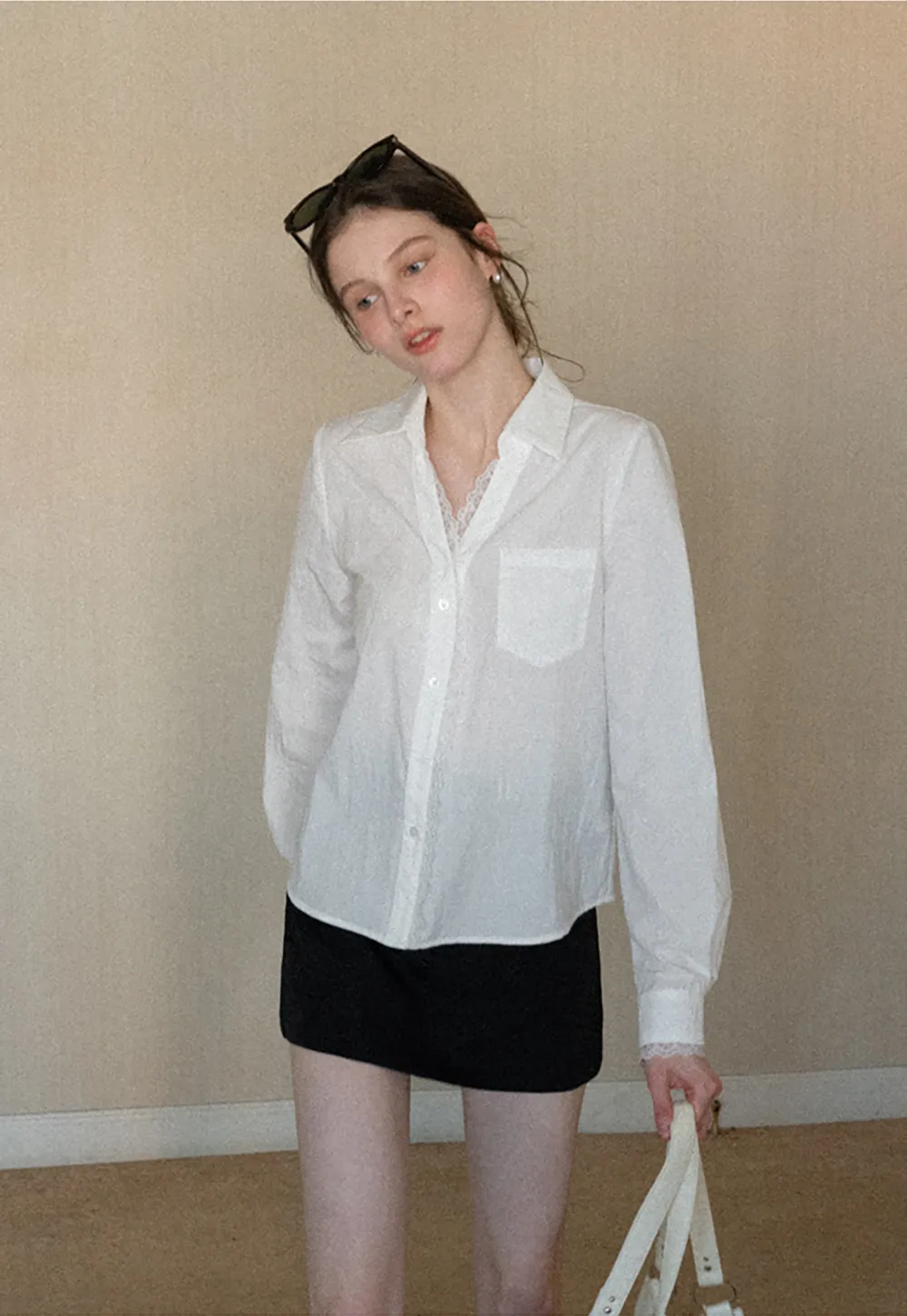 Elegant Mini Skirt with High Waist Design