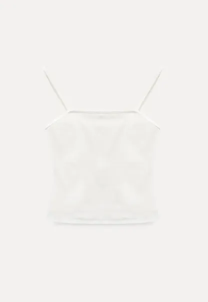 Polka dot short sleeve shirt with front tie detail