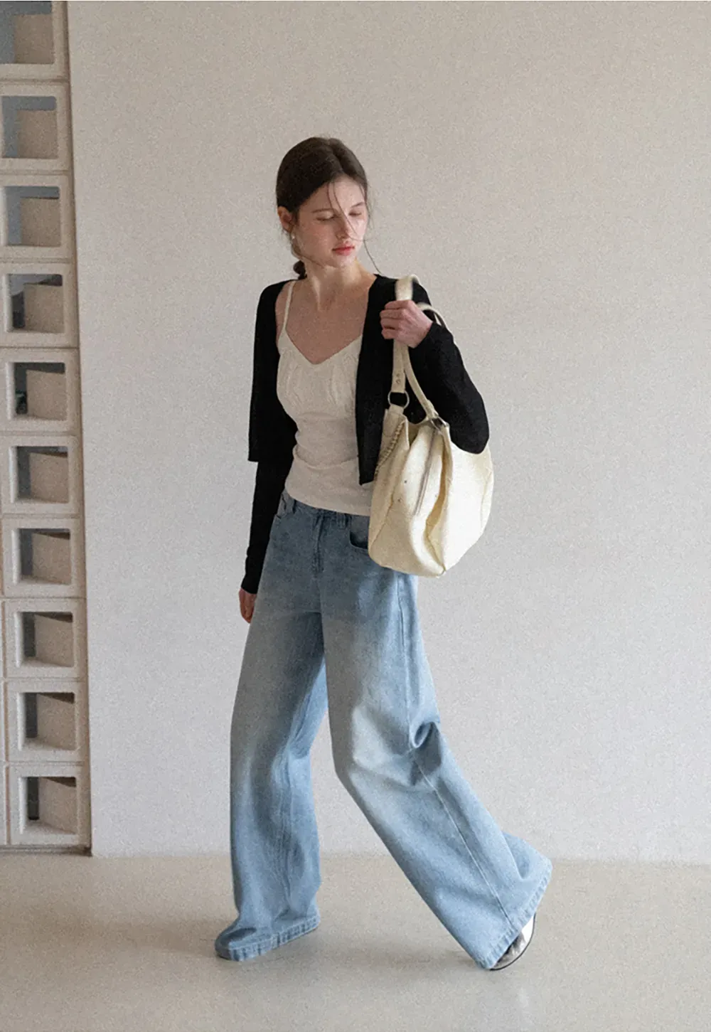 Lightweight Long Sleeve Cropped Knit Top