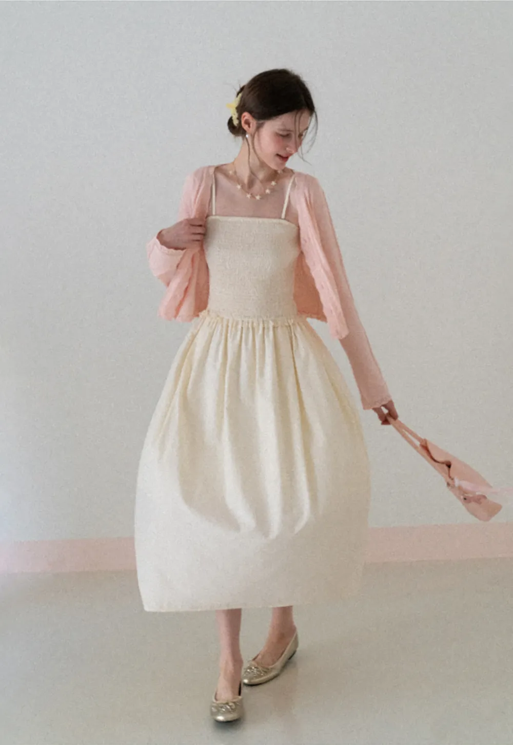 Long Sleeve Knit Sweater with Lace Trim