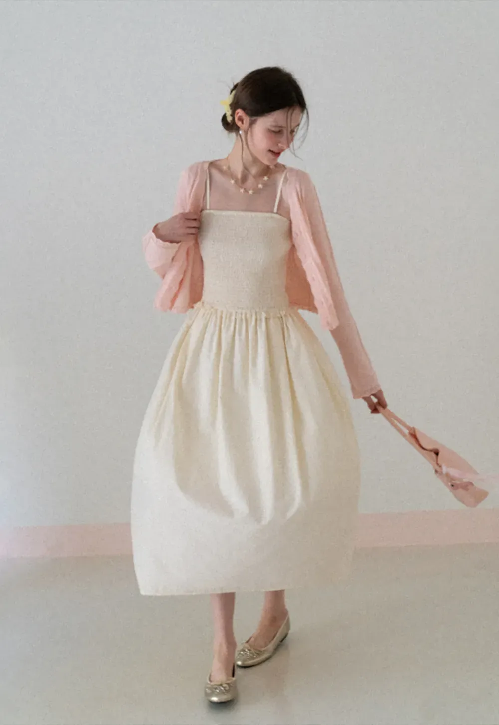 Long Sleeve Knit Sweater with Lace Trim