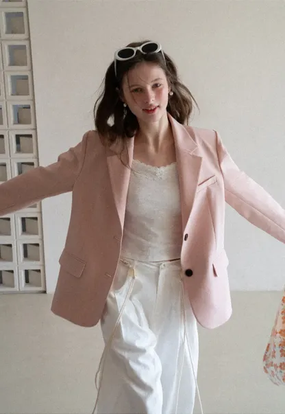 Casual Pants with Wide Legs and Pleats