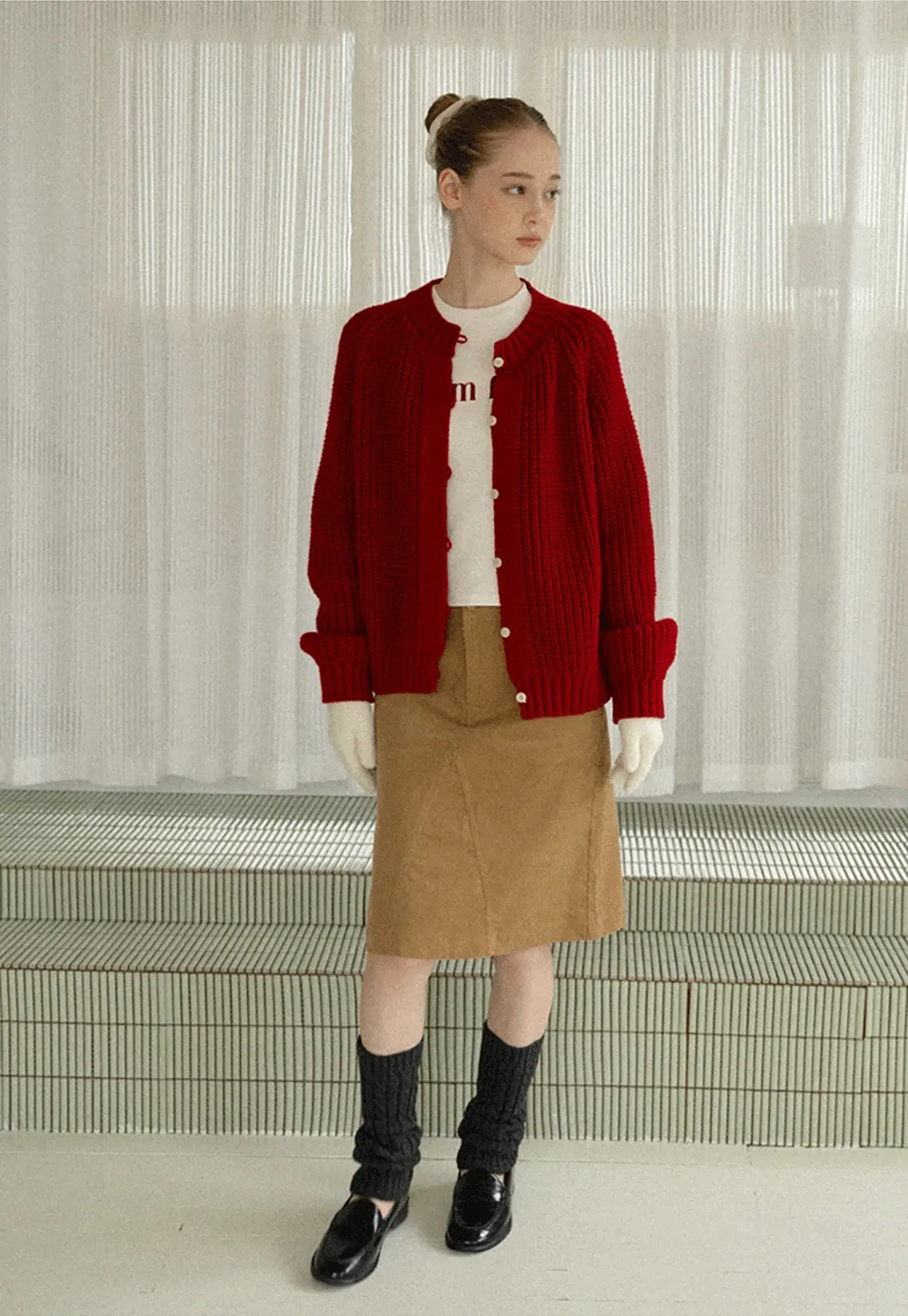 Classic Button Cardigan Women Soft Knitwear