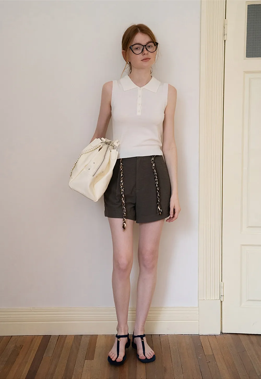 High Waisted Pleated Shorts