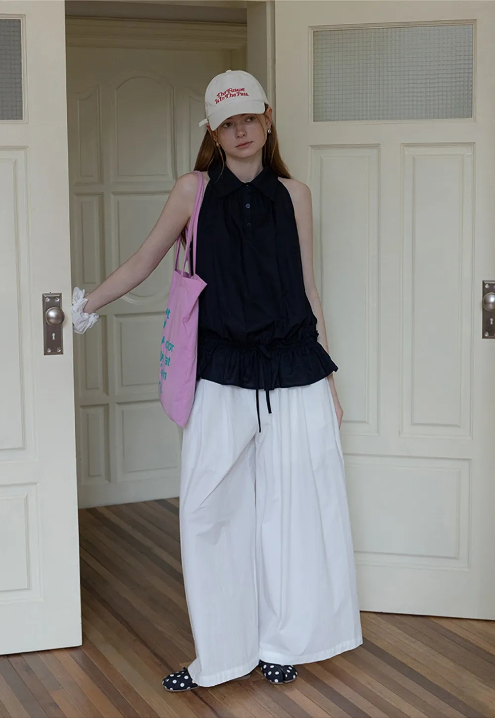 Wide-Leg Skirt Pants