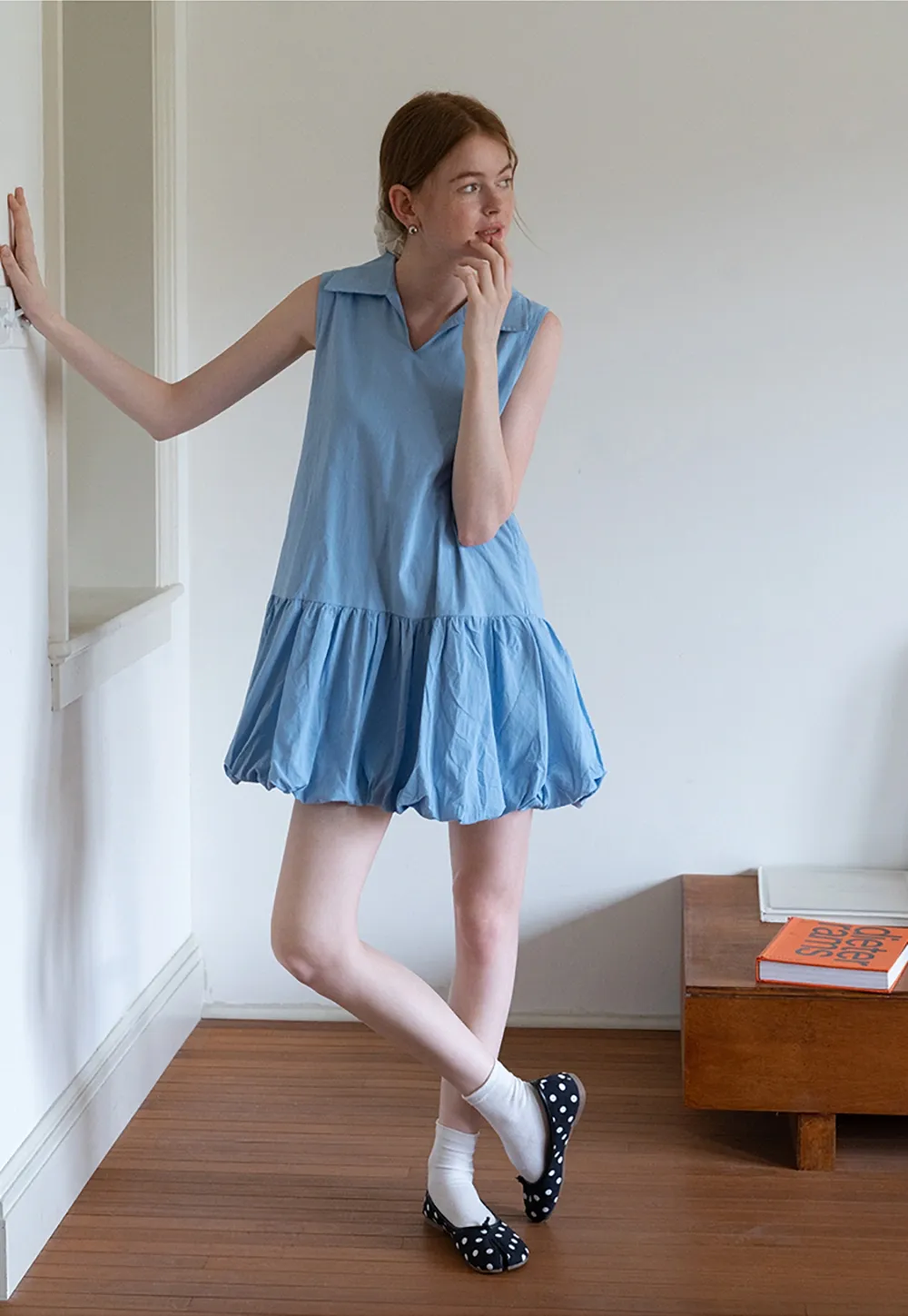Women’s Sleeveless Bubble Hem Mini Dress