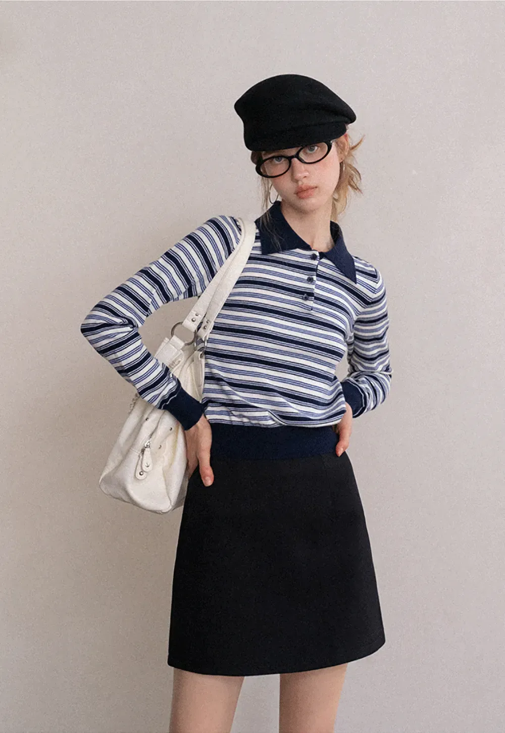 Wool Blend Mini Skirt