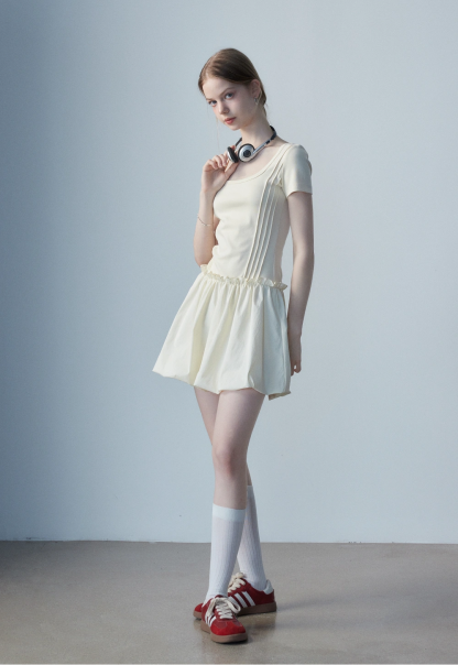 Women's Square Neck Casual Dress