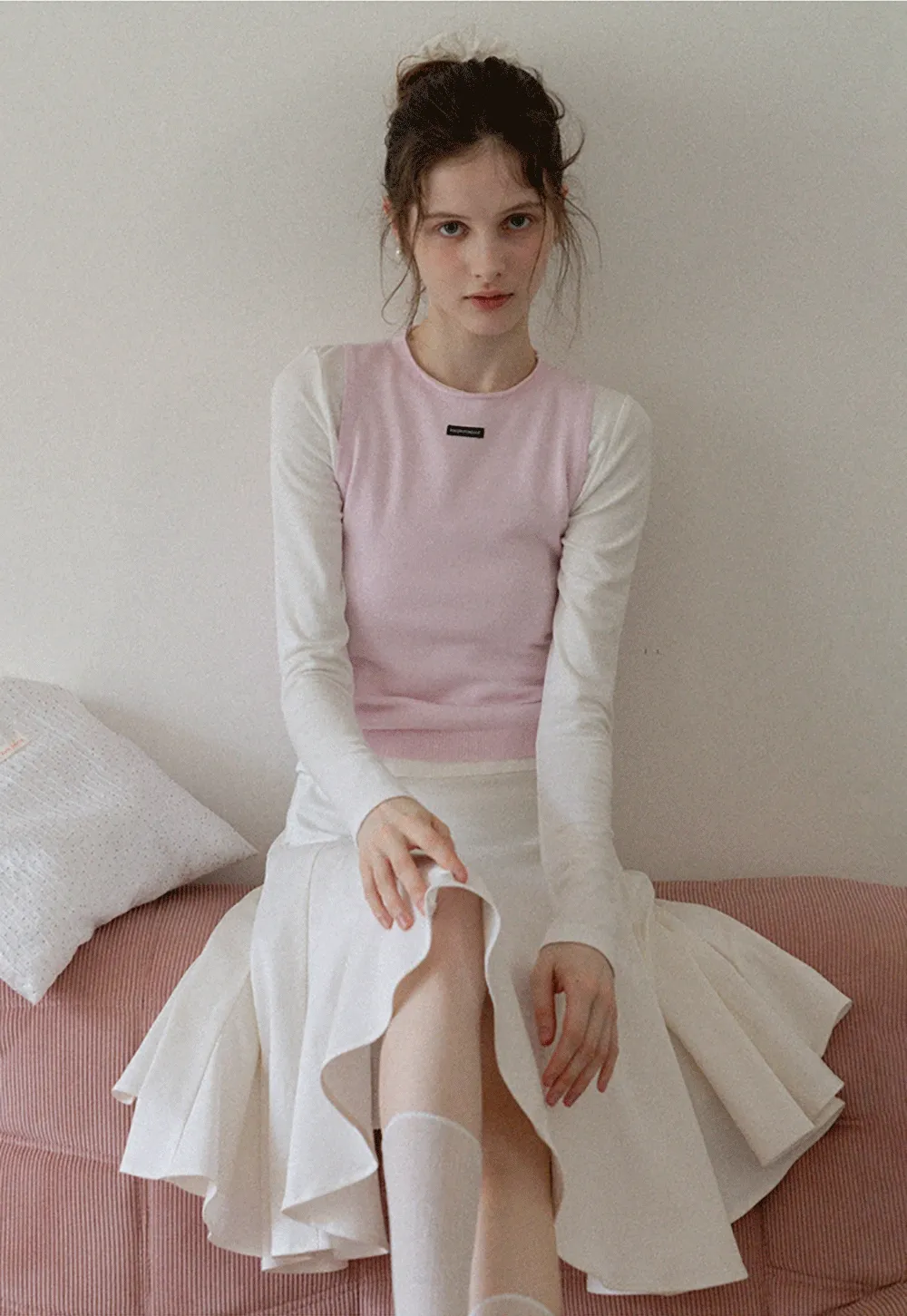 Women's High Waist Flared Skort