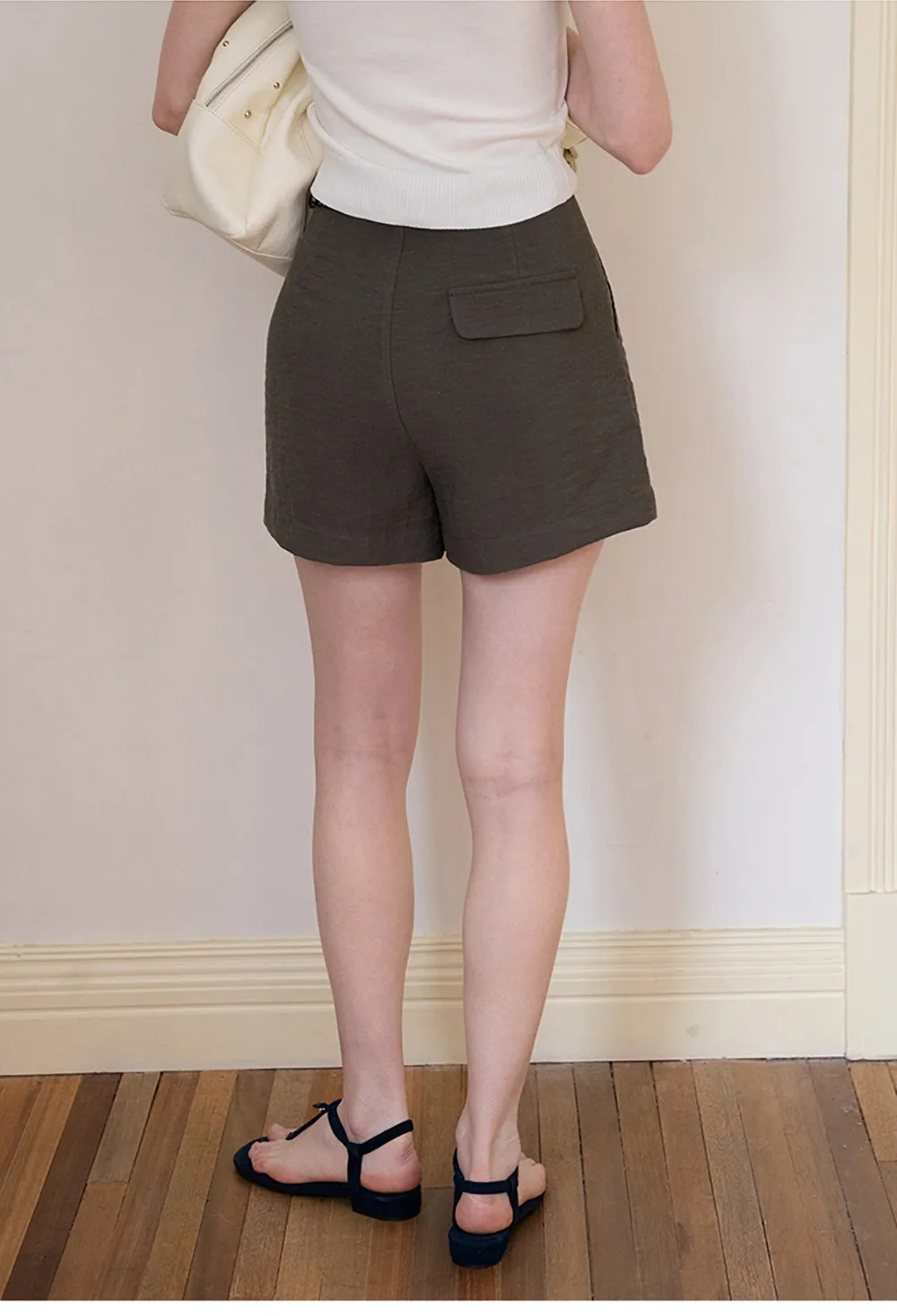 High Waisted Pleated Shorts