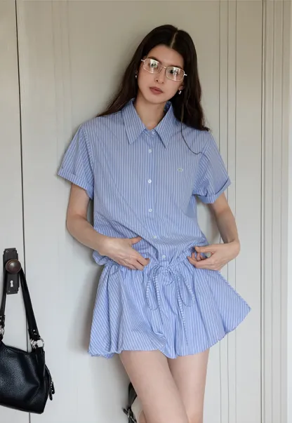 Women’s Striped Shirt Dress