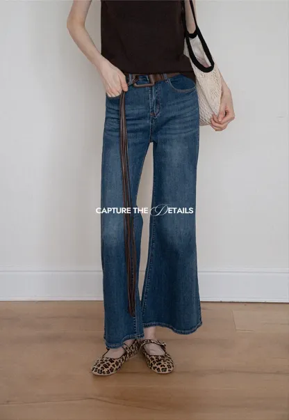 High-Waist Flared Jeans