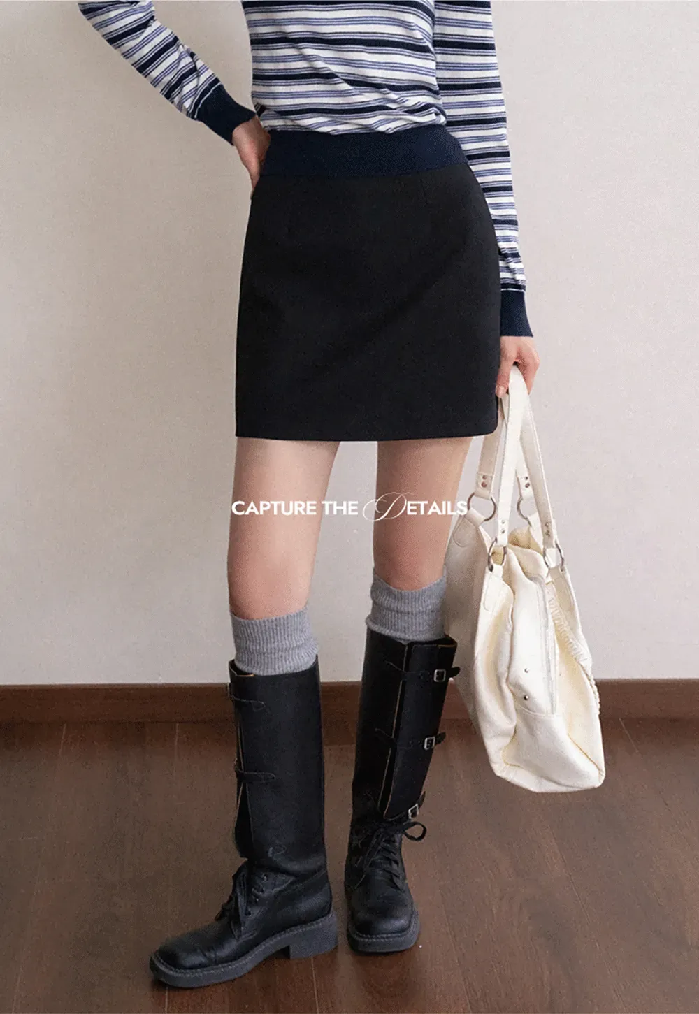 Wool Blend Mini Skirt