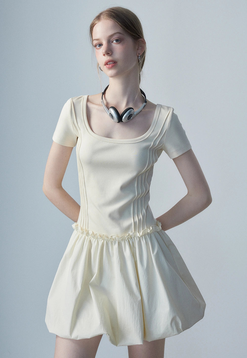 Women's Square Neck Casual Dress