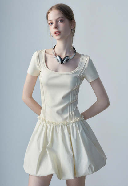 Women's Square Neck Casual Dress