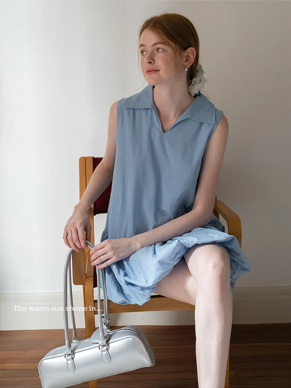 Women’s Sleeveless Bubble Hem Mini Dress
