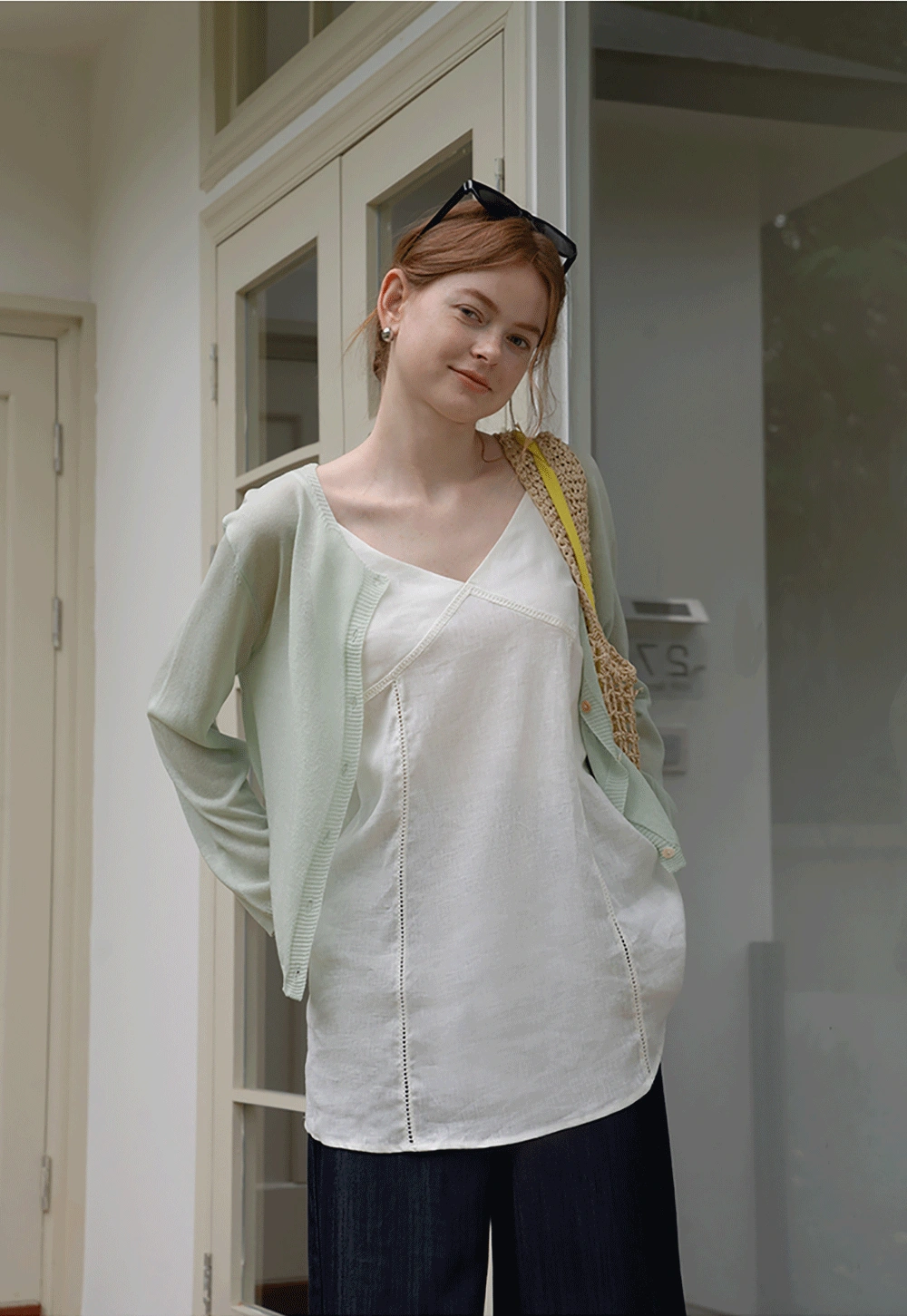 Women’s Lightweight Knit Button Down Cardigan Long Sleeve