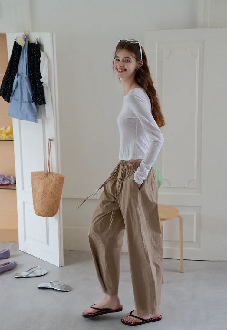 Women's Gray Jogger Banana Pants