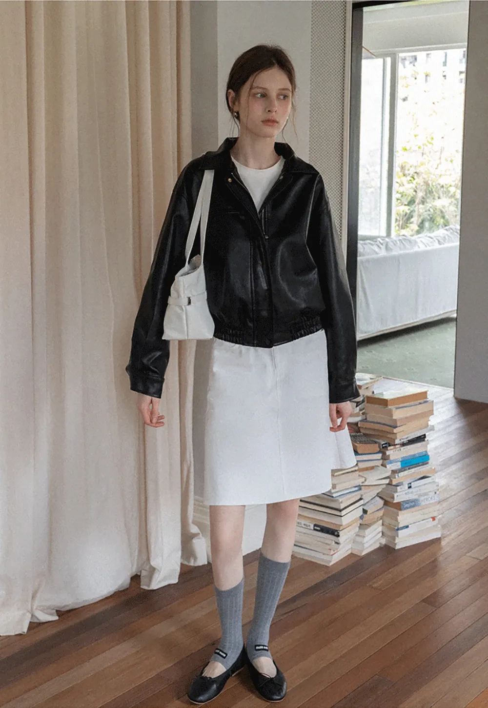 Women's A-Line Mini Skirt with Pockets