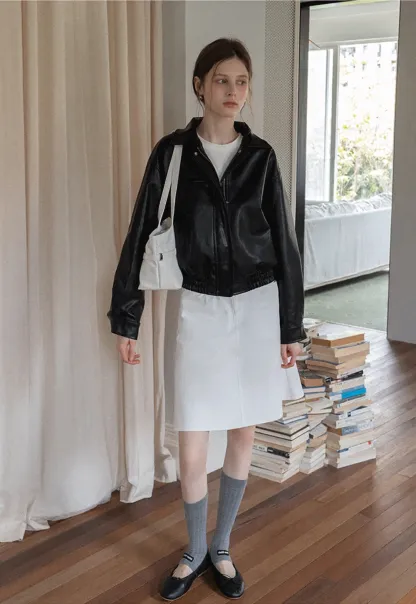 Women's A-Line Mini Skirt with Pockets